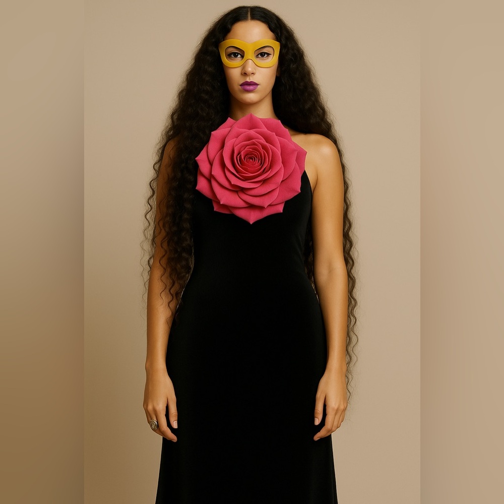 Rose Will Choker Necklace  Handmade Beauty